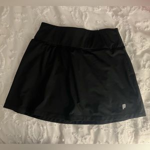 Prince black tennis skirt